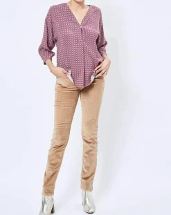 Esprit Tops Et Blouses|Blouse motif Géométrique rouge/multicolore