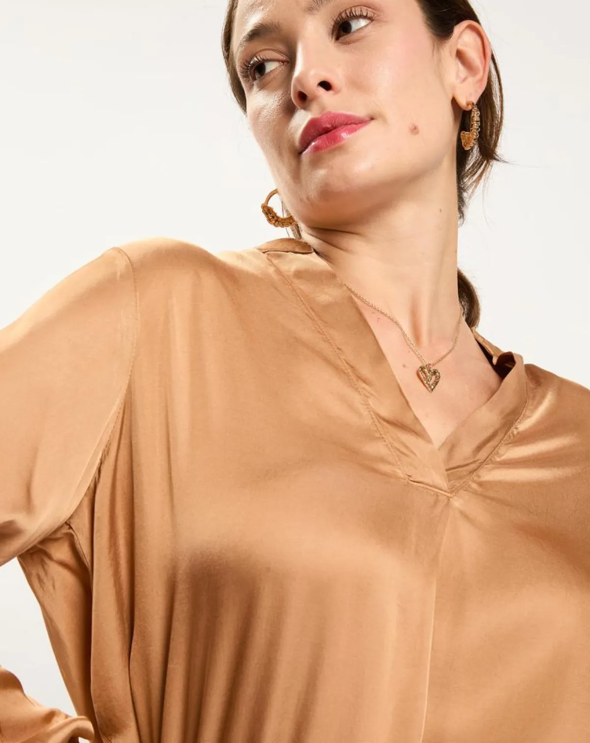Lauren Vidal Tops Et Blouses|Blouse Nola havane