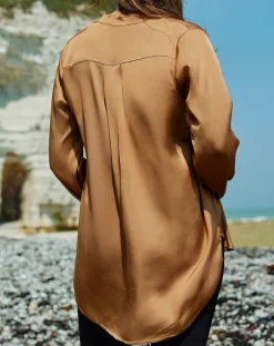 Lauren Vidal Tops Et Blouses|Blouse Nola havane