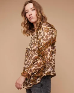 Louizon Tops Et Blouses|Blouse Ottis imprimée vanille