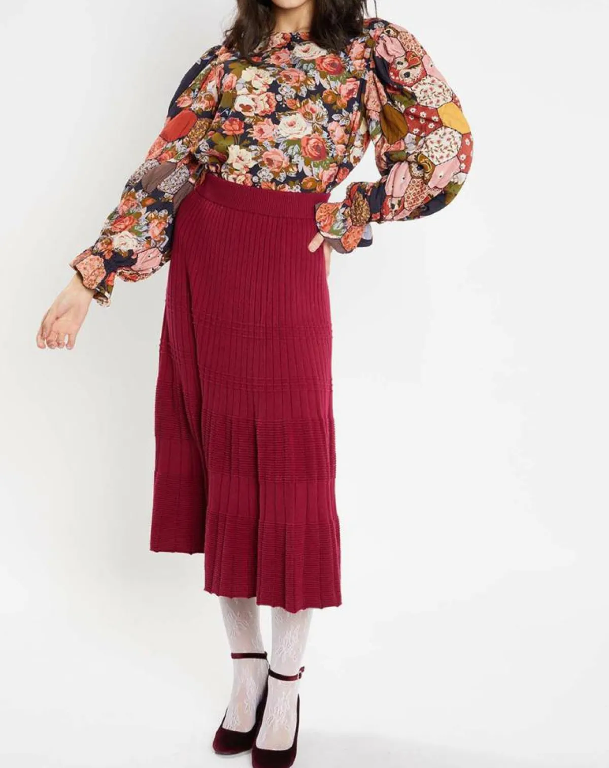 Manoush Tops Et Blouses|Blouse Patchwork encre