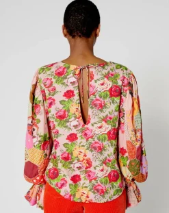 Manoush Tops Et Blouses|Blouse Patchwork rose