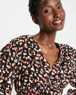 Galeries Lafayette Tops Et Blouses|Blouse Print Traviata 2 noir/rouge