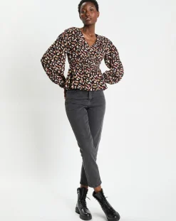 Galeries Lafayette Tops Et Blouses|Blouse Print Traviata 2 noir/rouge
