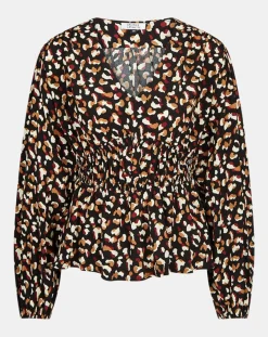 Galeries Lafayette Tops Et Blouses|Blouse Print Traviata 2 noir/rouge