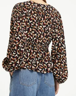 Galeries Lafayette Tops Et Blouses|Blouse Print Traviata 2 noir/rouge