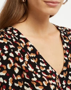 Galeries Lafayette Tops Et Blouses|Blouse Print Traviata 2 noir/rouge