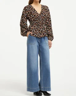 Galeries Lafayette Tops Et Blouses|Blouse Print Traviata 2 noir/rouge