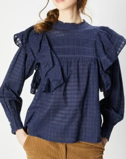 La Petite Etoile Tops Et Blouses|Blouse Somua marine