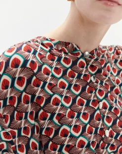 Caroll Tops Et Blouses|Blouse Tess imprimée rouge