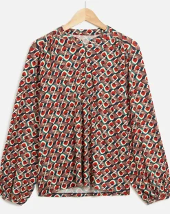 Caroll Tops Et Blouses|Blouse Tess imprimée rouge