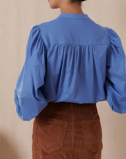 Garance Paris Tops Et Blouses|Blouse Tevy bleue