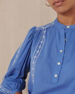 Garance Paris Tops Et Blouses|Blouse Tevy bleue