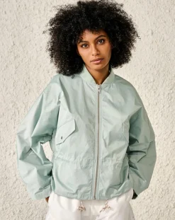 Bellerose Vestes, Blousons|Blouson bombers Heyden court et oversize bleu aqua