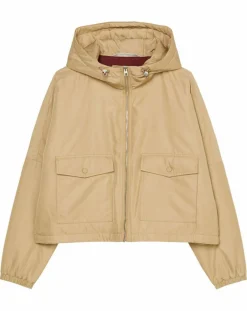Marc O'Polo Vestes, Blousons|Blouson court à capuche poches zip beige