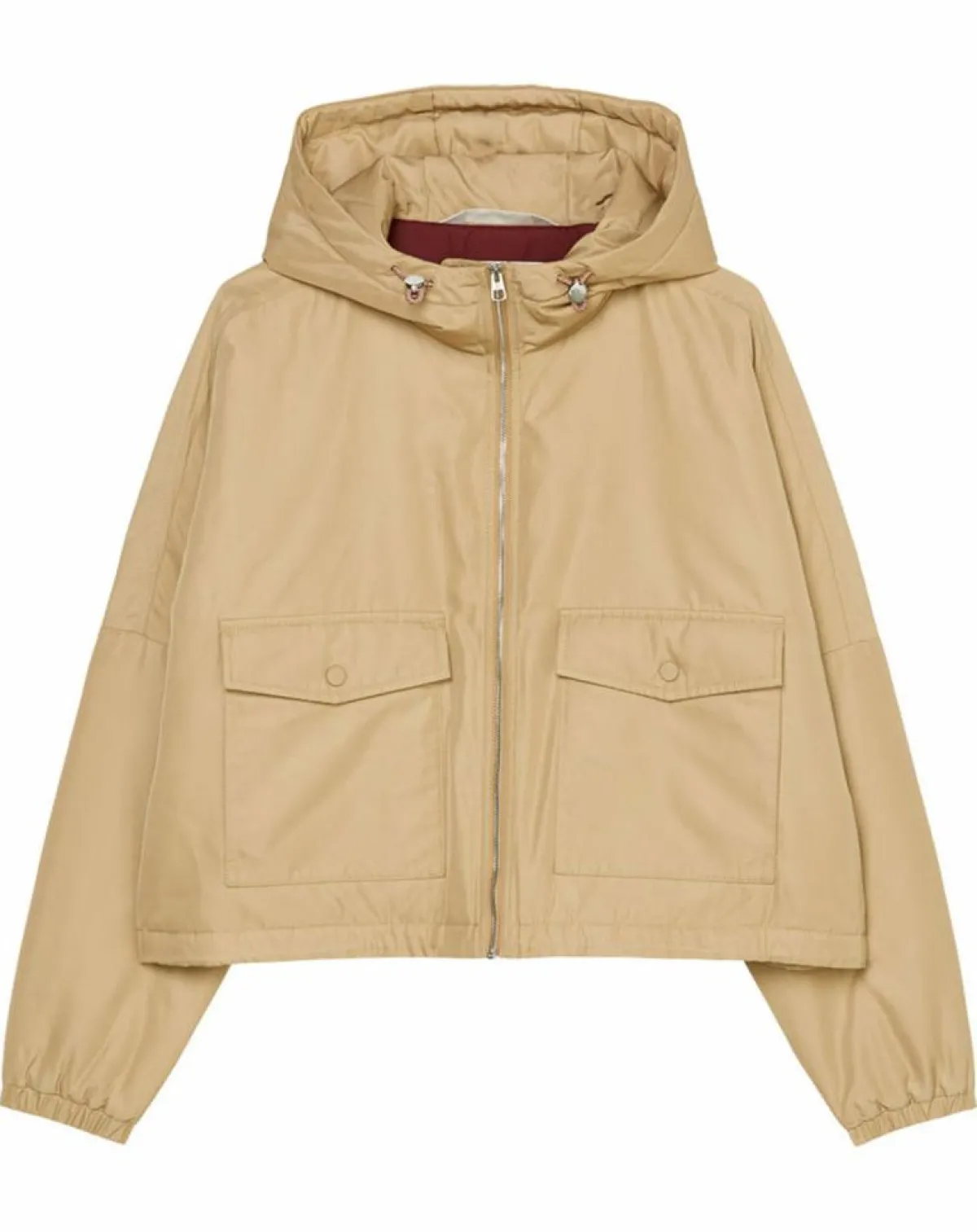 Marc O'Polo Vestes, Blousons|Blouson court à capuche poches zip beige