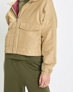 Marc O'Polo Vestes, Blousons|Blouson court à capuche poches zip beige