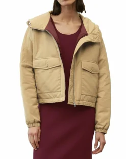 Marc O'Polo Vestes, Blousons|Blouson court à capuche poches zip beige