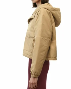 Marc O'Polo Vestes, Blousons|Blouson court à capuche poches zip beige