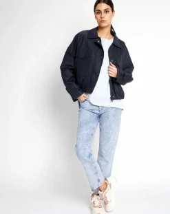 Marc O'Polo Vestes, Blousons|Blouson Court Zippé bleu marine