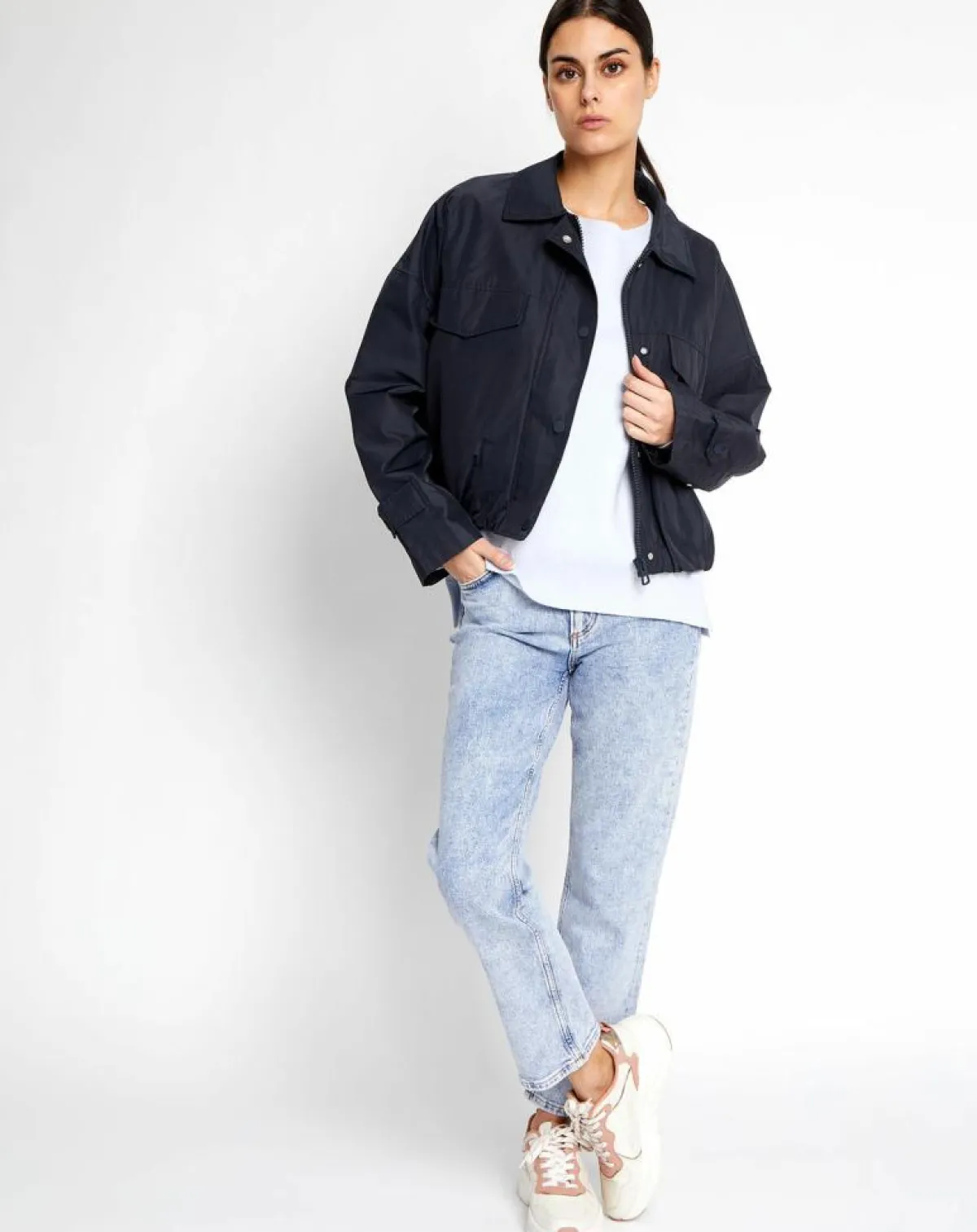 Marc O'Polo Vestes, Blousons|Blouson Court Zippé bleu marine