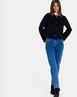 Zapa Vestes, Blousons|Blouson en Double face Laine mélangée Volia nocturne