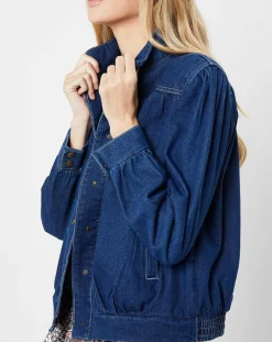 Molly Bracken Vestes, Blousons|Blouson en jean bleu