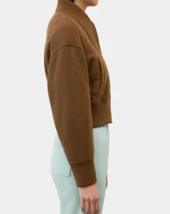 Marc O'Polo Vestes, Blousons|Blouson en Laine mélangée Cropped marron