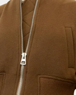 Marc O'Polo Vestes, Blousons|Blouson en Laine mélangée Cropped marron