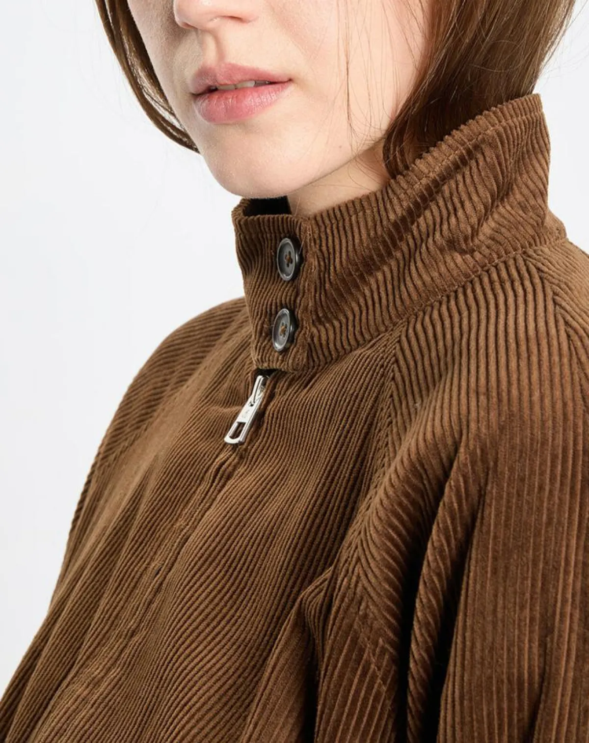 Marc O'Polo Vestes, Blousons|Blouson en Velours côtelé marron