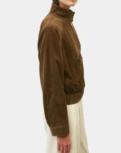 Marc O'Polo Vestes, Blousons|Blouson en Velours côtelé marron