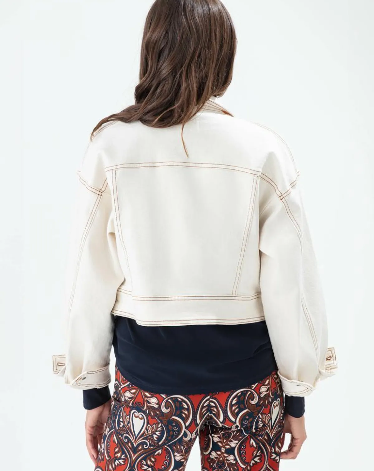 Indies Vestes, Blousons|Blouson Penelope naturel/terracotta