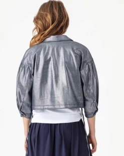 Indies Vestes, Blousons|Blouson Selene bleu/argenté