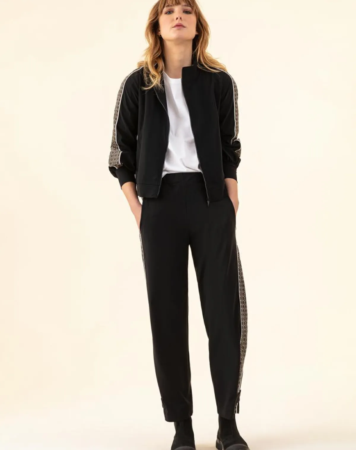 Indies Vestes, Blousons|Blouson Wild noir/tweed