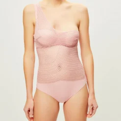 La Perla Lingerie, Nuit|Body asymétrique paddé Garnet rose