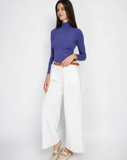 Assuili Lingerie, Nuit|Body en Soie mélangée Judy bleu jean