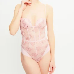 La Perla Lingerie, Nuit|Body push-up sans armatures Elements rose