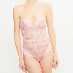 La Perla Lingerie, Nuit|Body push-up sans armatures Elements rose
