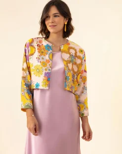 Bleu Blanc Rouge Vestes, Blousons|Bolero Hortense bouquet/pois