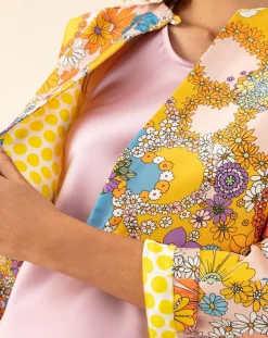 Bleu Blanc Rouge Vestes, Blousons|Bolero Hortense bouquet/pois