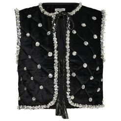 Manoush Vestes, Blousons|Boléro en Velours Night noir