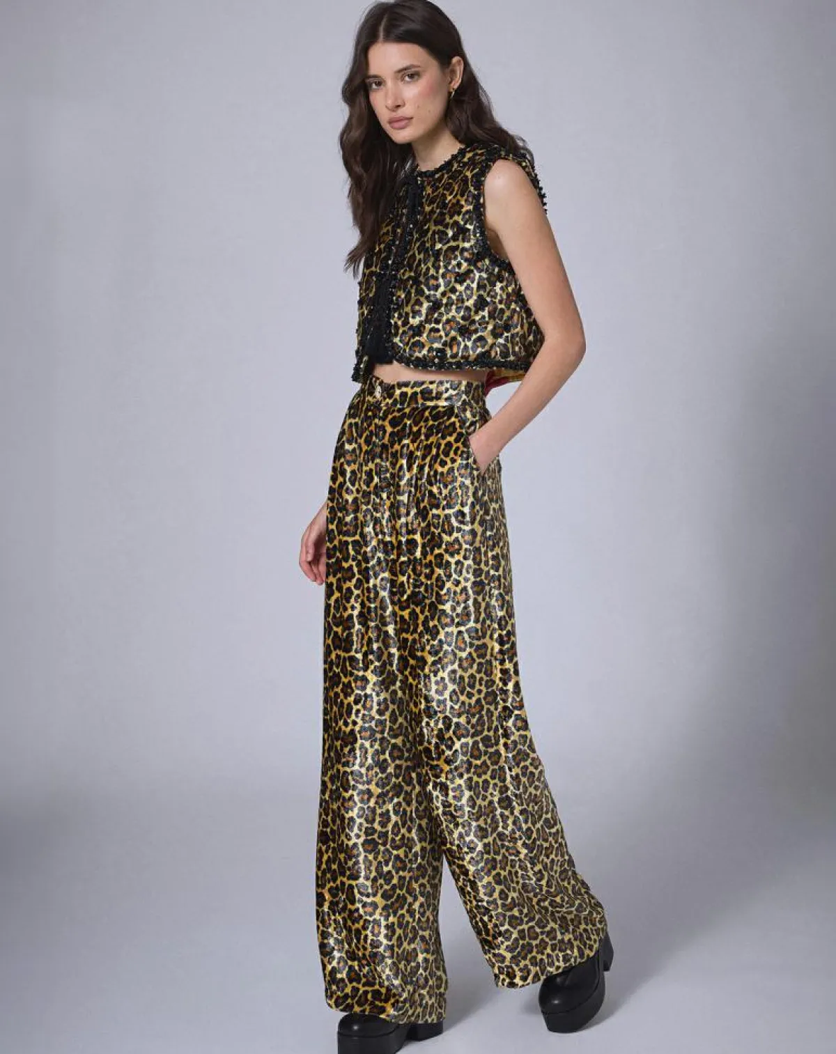 Manoush Vestes, Blousons|Boléro en Velours Panther unique