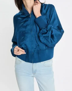 Marc O'Polo Vestes, Blousons|Bomber Aviateur bleu