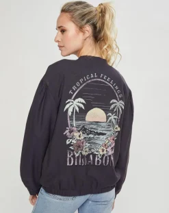Billabong Vestes, Blousons|Bomber Tropical Summer noir