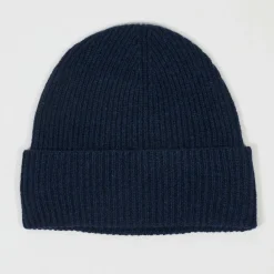 Cashmere Tribu Chapeaux, Bonnets|Bonnet 100% Cachemire Bonny Bleu marine