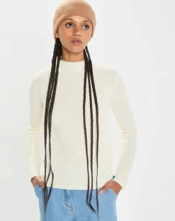 Cashmere Tribu Chapeaux, Bonnets|Bonnet 100% Cachemire maille perle Bonny mocha