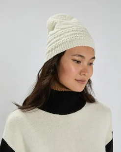 Lauren Vidal Chapeaux, Bonnets|Bonnet en Laine & Cachemire Slow crème