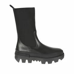Moncler Bottines|Boots en cuir noires