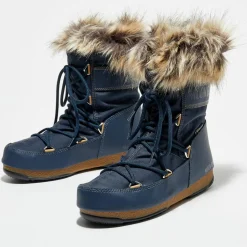 Moon Boot Bottines|Boots Après-ski intérieur fausse fourrure Monaco Low bleues