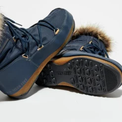 Moon Boot Bottines|Boots Après-ski intérieur fausse fourrure Monaco Low bleues